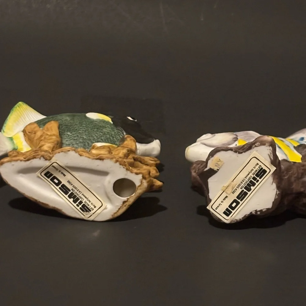 2 Fish Figurines Made in Taiwan
